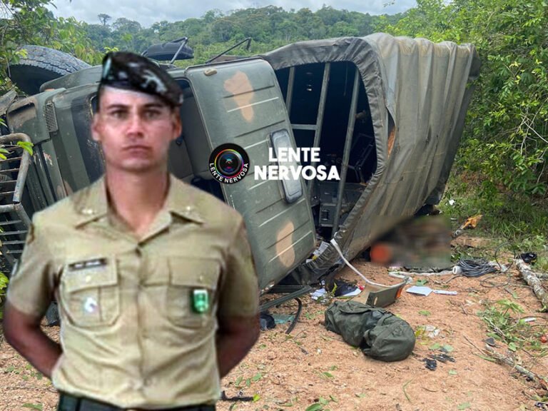 Pneu estourou e sargento foi lançado para fora de caminhão em acidente, afirma PRF