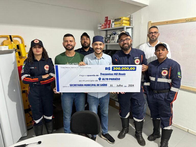 Dr. Fernando Máximo destina R$300 mil para ações da saúde de Alto Paraíso