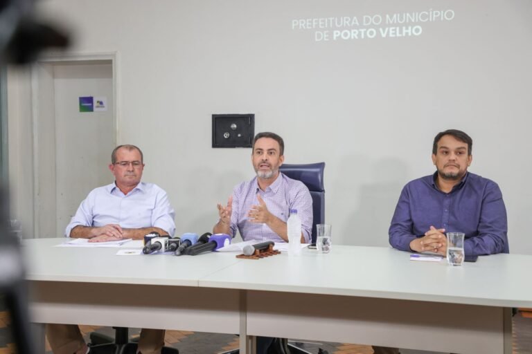 Em coletiva à imprensa, prefeito Léo Moraes apresenta contas públicas e situação fiscal do município de Porto Velho