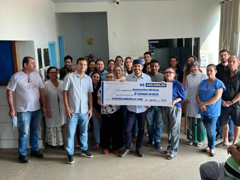 Dr. Fernando Máximo destina R$ 400 mil para a saúde de Espigão do Oeste e R$ 4 milhões para a crise hídrica em Rondônia