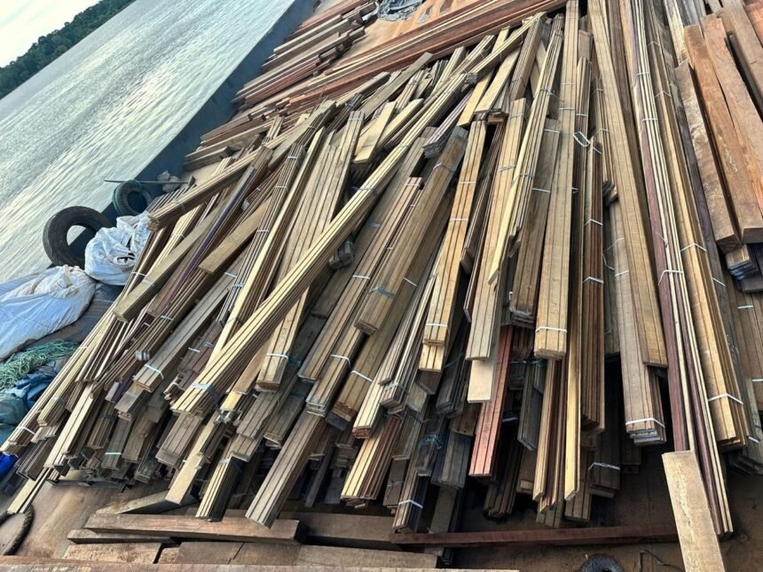 Madeira doada pelo Ibama à Prefeitura será usada na construção de passarelas em distritos de Porto Velho