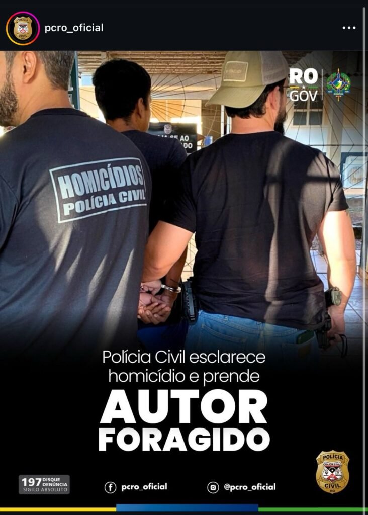 FUGIU PARA GUAJARÁ-MIRIM - Polícia Civil age rápido e prende jovem que matou primo esfaqueado por causa de dívida