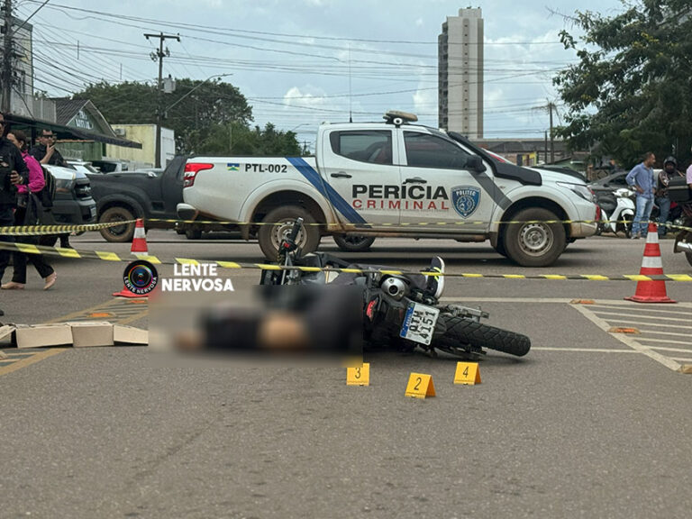 Motociclista foi executado com tiros na cabeça e abdômen – VÍDEO