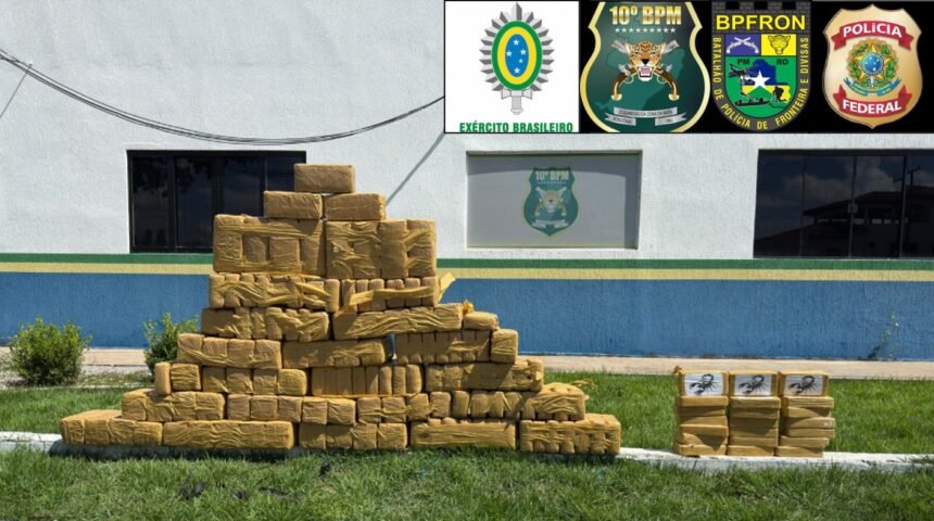 PF, PM/RO e Exército Brasileiro prendem casal com grande quantidade de drogas em ação conjunta na BR-429