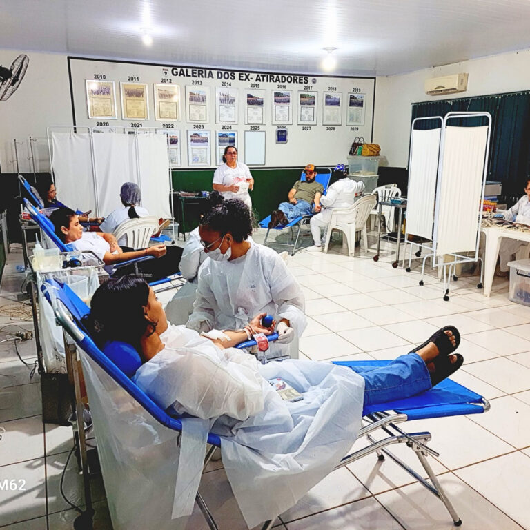 Ação itinerante do governo de RO garante 220 bolsas de sangue em Colorado do Oeste e Theobroma