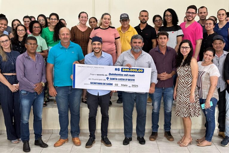 FERNANDO MÁXIMO: Deputado destina R$ 500 mil para Saúde de Santa Luzia D’ Oeste