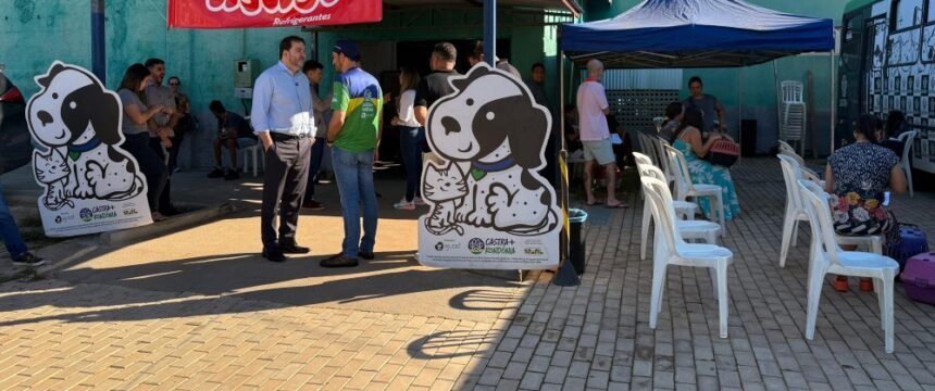 CASTRA+ RONDÔNIA: Deputado Fernando Máximo acompanha ação de castração em Ariquemes