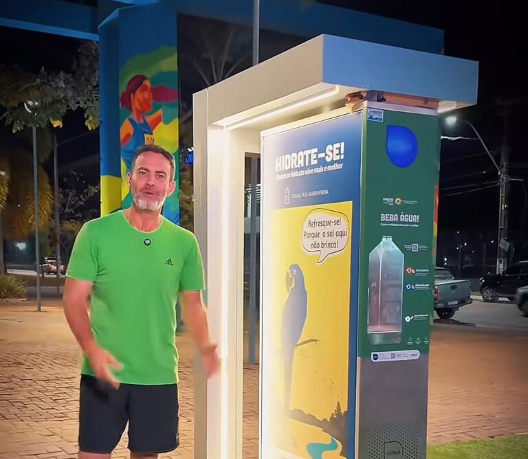 Prefeitura instala bebedouro gratuito para frequentadores do Espaço Alternativo