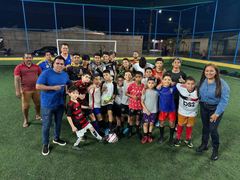 Vereador Edimilson Dourado garante melhorias e incentiva o esporte no Campo do Abobrão, na zona sul de Porto Velho