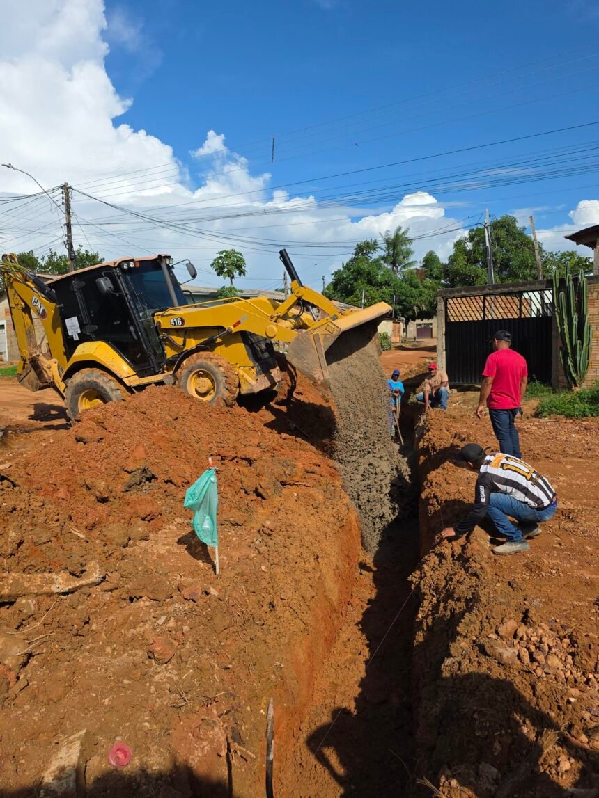 Vereador Edimilson Dourado solicita e Prefeitura realiza serviço de drenagem no bairro Castanheira
