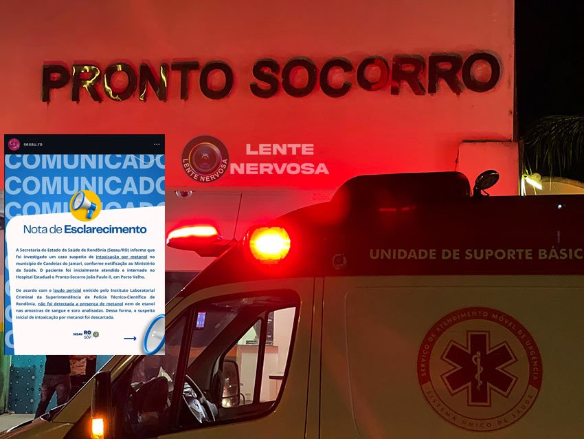 Em nota, Sesau descarta intoxicação de paciente internado no Hospital João Paulo II