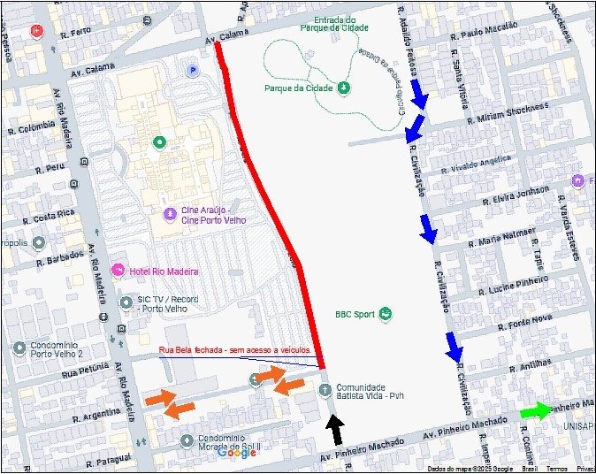 Trânsito muda no entorno do Parque da Cidade durante o Natal