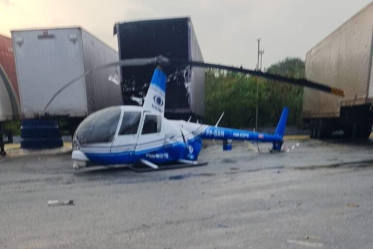 Helicóptero da Band sofre pane e faz pouso de emergência em Guarulhos