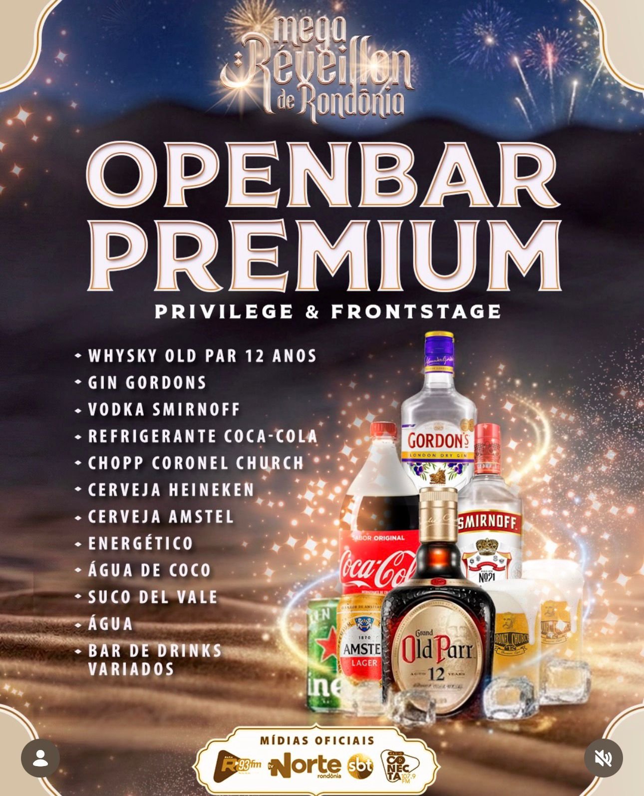 FARTURA – Divulgado Open Bar e Open Food do Mega Réveillon da Vip Club e Pisa Menos