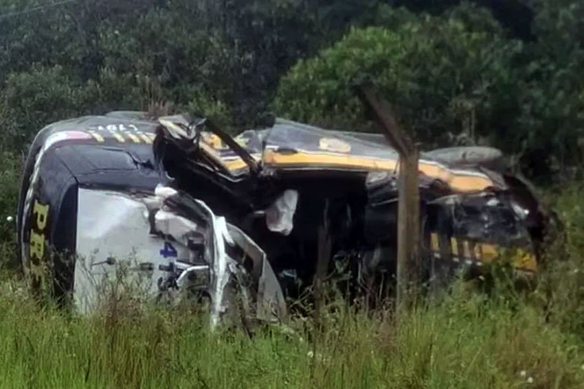 Acidente com viatura da PRF deixa um policial morto e dois feridos no Amazonas