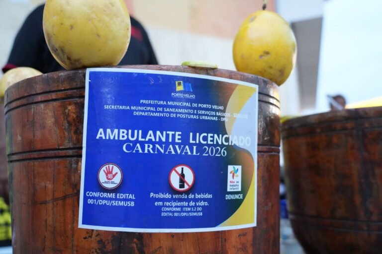 Ambulantes melhoram renda no Carnaval 2026 de Porto Velho