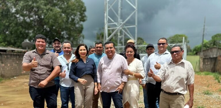 Inédito: atuação da deputada Cristiane Lopes garante torre de telefonia e internet para Triunfo, em Candeias do Jamari
