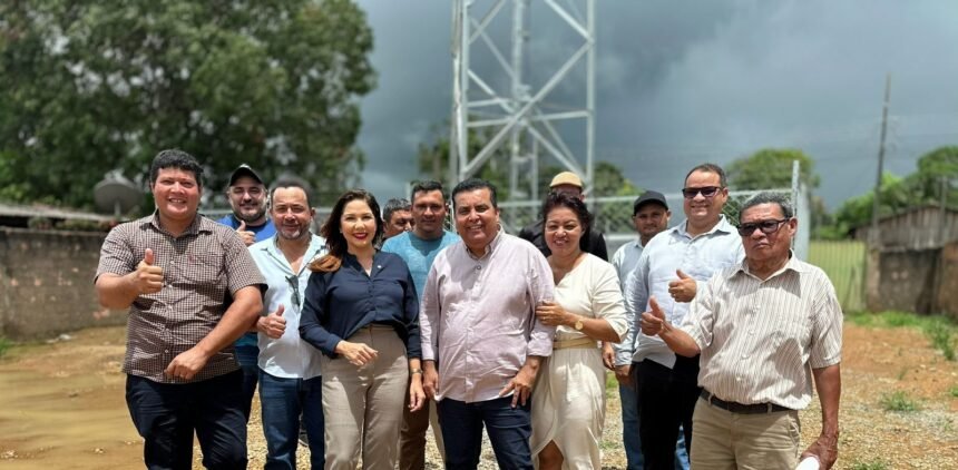 Inédito: atuação da deputada Cristiane Lopes garante torre de telefonia e internet para Triunfo, em Candeias do Jamari