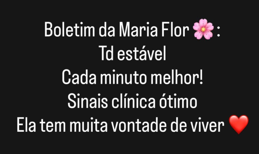 Marido de dentista que morreu durante o parto esclarece causa da morte e atualiza estado de saúde da bebê Maria Flor