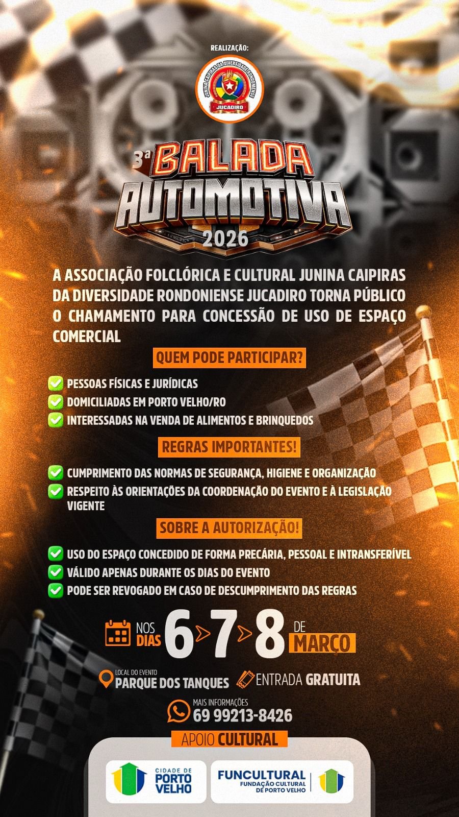 Parque dos Tanques recebe 3ª edição da Balada Automotiva neste fim de semana