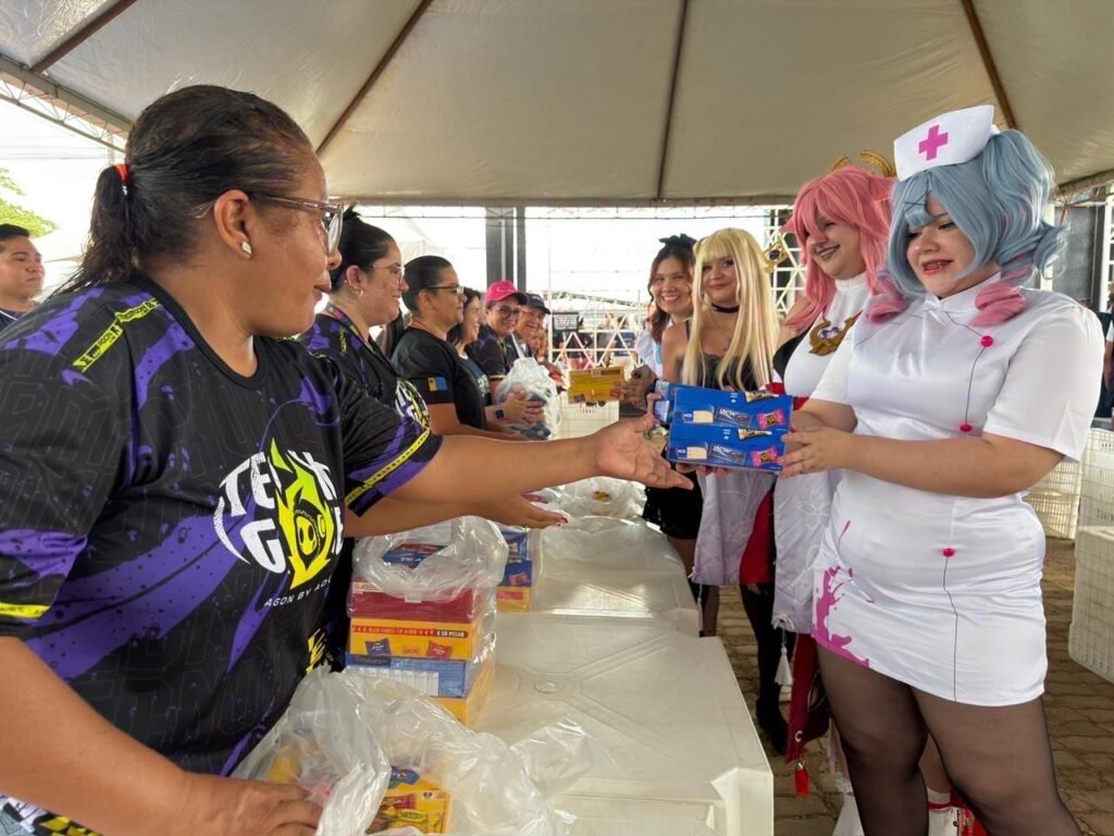 SOLIDARIEDADE - TecnoGame PVH arrecada 9 toneladas de alimentos no primeiro dia