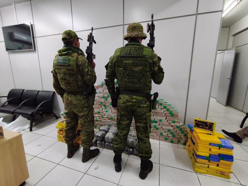 Forças de segurança interceptam carregamento milionário de cocaína em Porto Velho