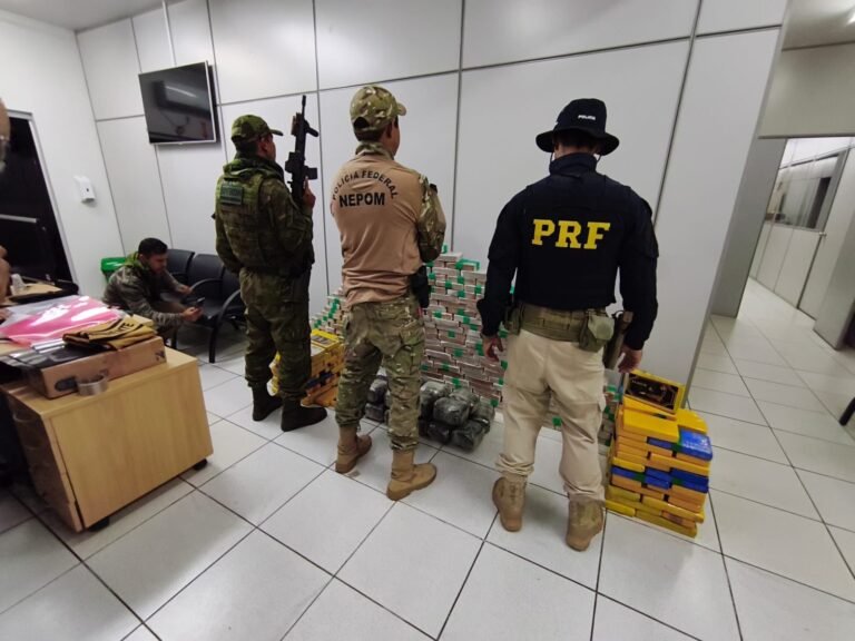 Forças de segurança interceptam carregamento milionário de cocaína em Porto Velho