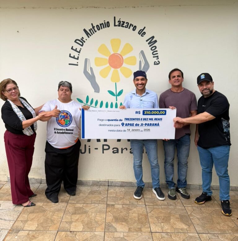 Dr. Fernando Máximo destina R$ 310 mil para a APAE de Ji-Paraná