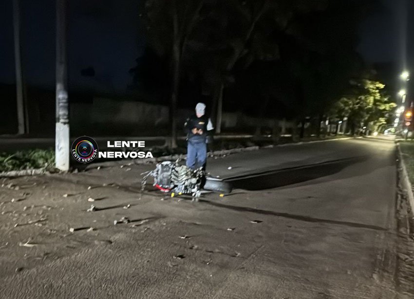 Empresário morre em acidente que arrancou roda de moto próximo ao Clube da OAB - VEJA FOTOS