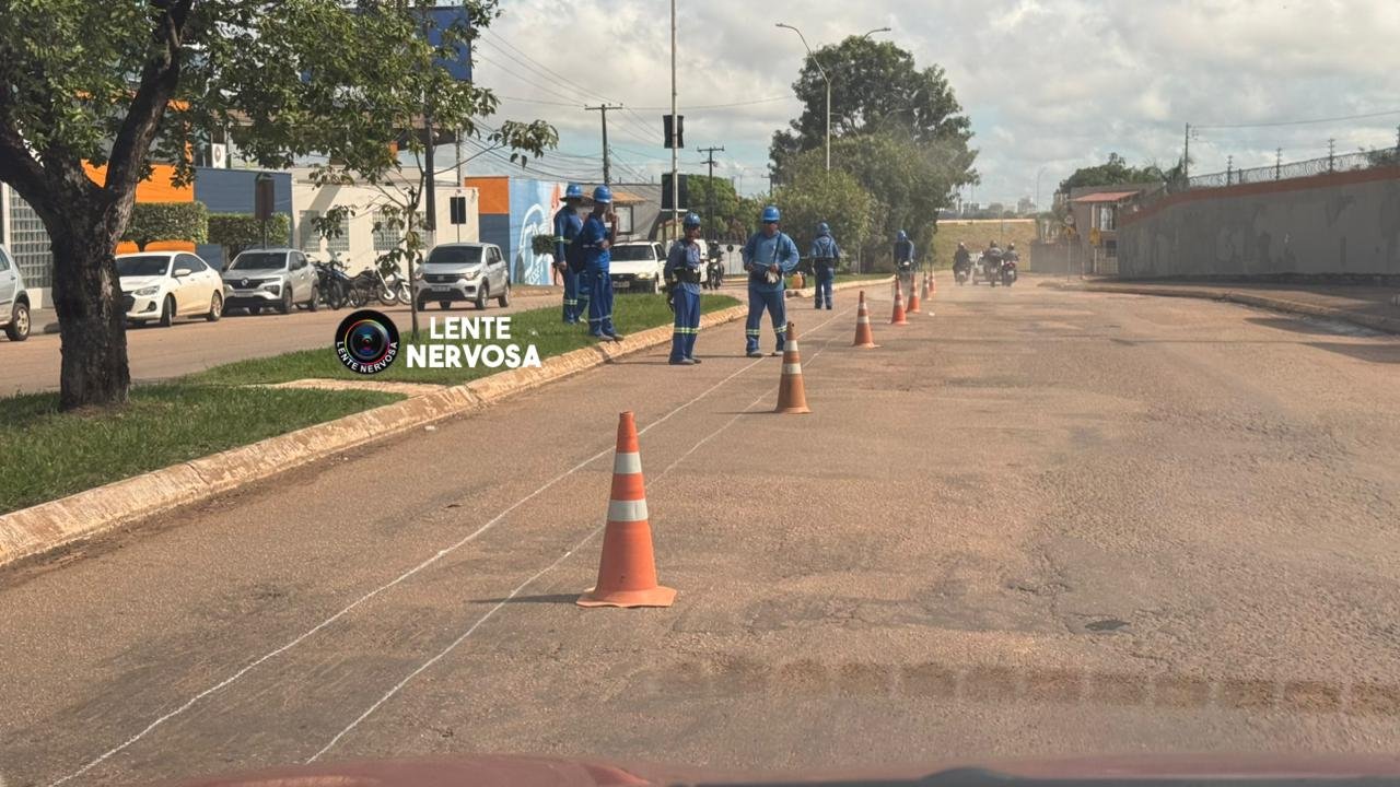 TRANSTORNO - Corte no asfalto da Avenida Campos Sales causa preocupação aos motoristas