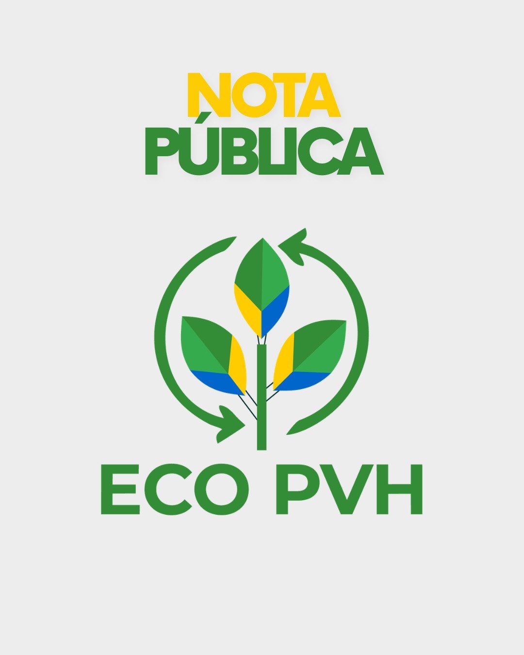 NOTA PÚBLICA - EcoPVH encerra coleta de resíduos em Porto Velho