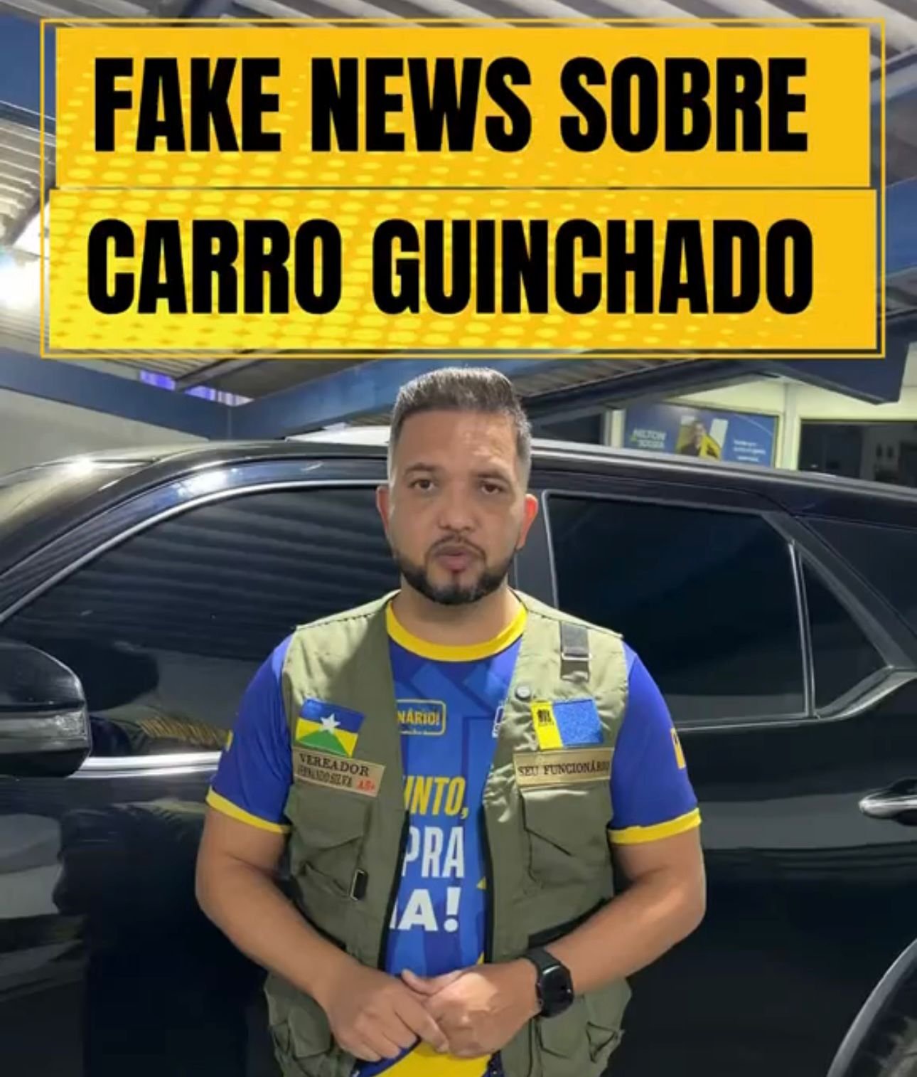 Vereador Fernando Silva se pronuncia em vídeo e rebate informações sobre veículo citado em processo