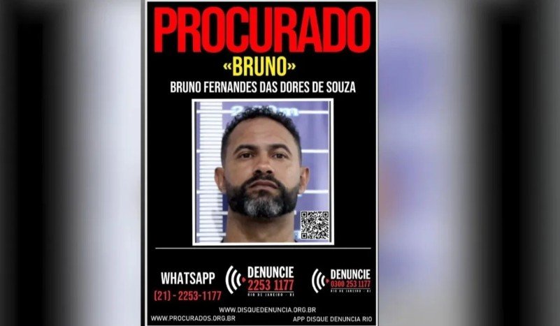 Ex-goleiro Bruno é preso no Rio de Janeiro após passar dois meses foragido