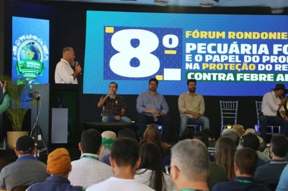 Fórum sobre vigilância sanitária como prevenção da febre aftosa é realizado durante a Rondônia Rural Show