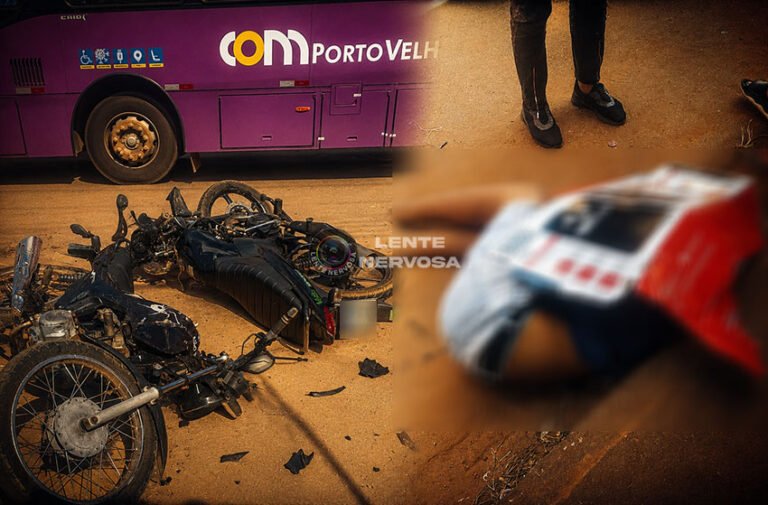 Jovem morre em violenta colisão frontal de motos na zona leste da capital