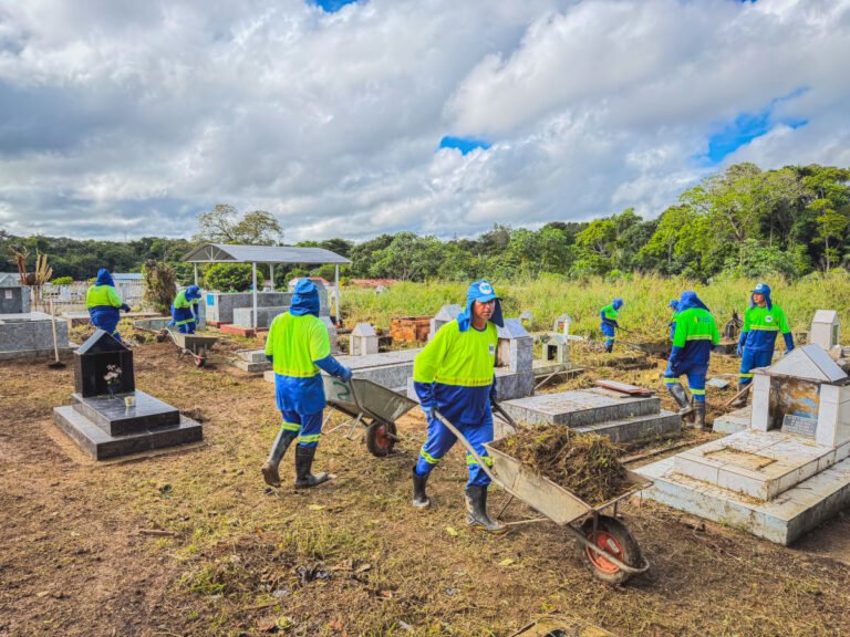 Limpeza reforçada no Cemitério da Vila Candelária para o Dia das Mães