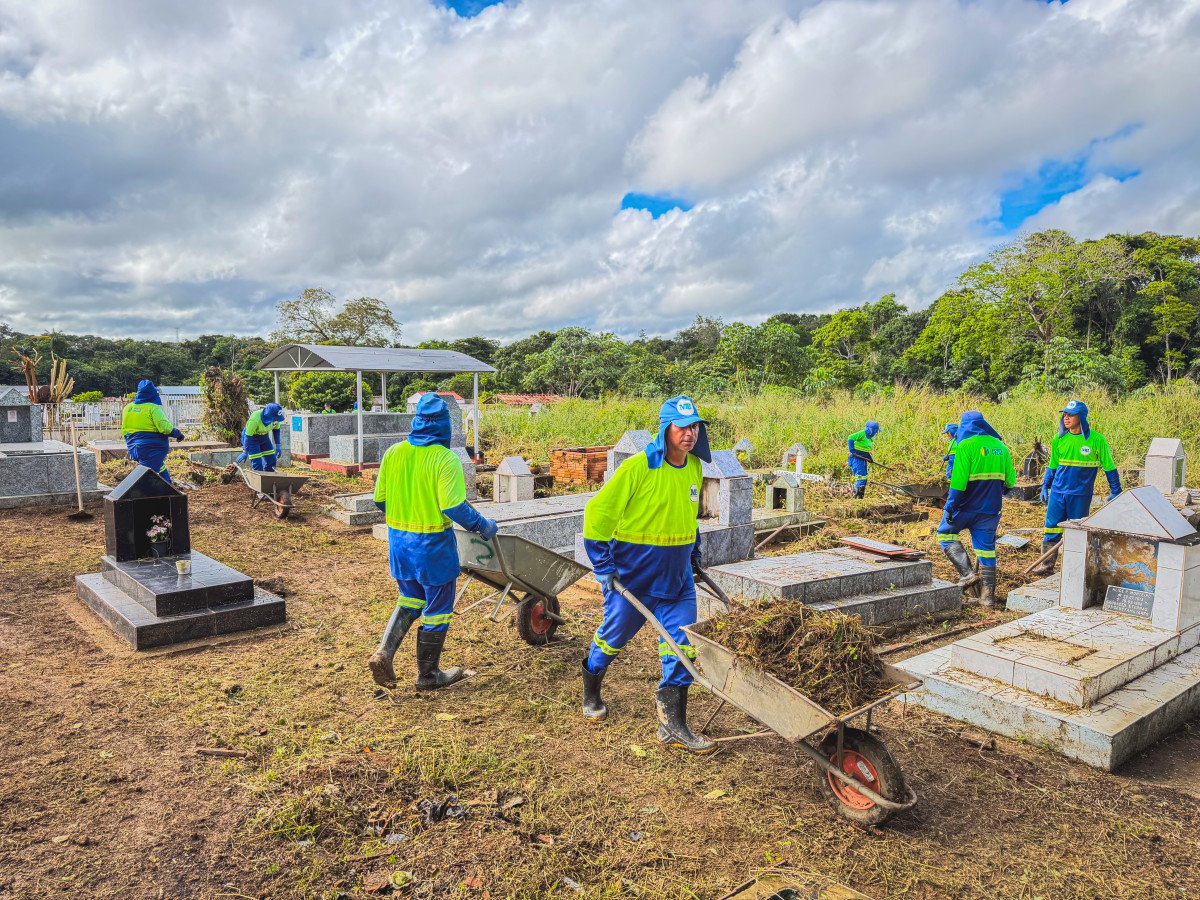 Limpeza reforçada no Cemitério da Vila Candelária para o Dia das Mães