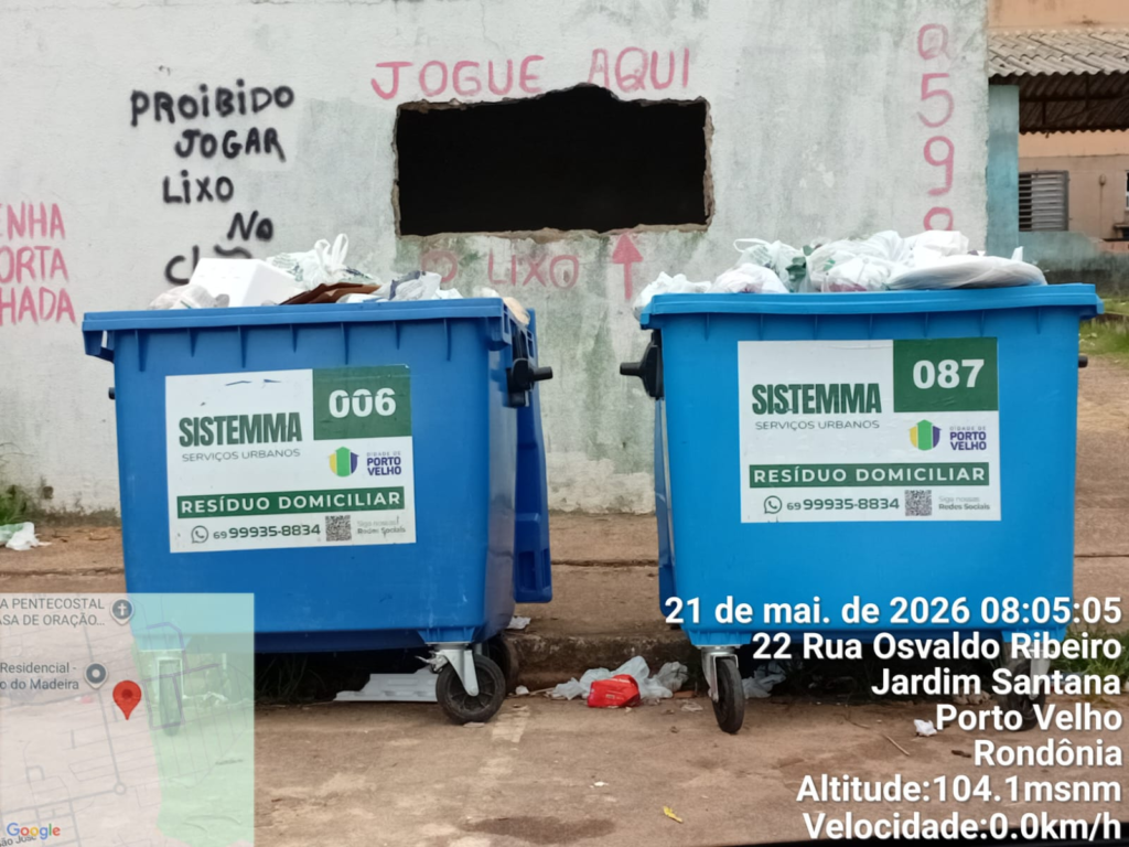 Moradores denunciam falhas na coleta de lixo no residencial Orgulho do Madeira