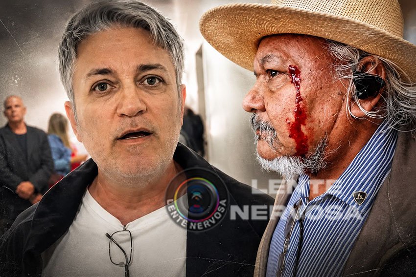 Assessor de 72 anos é agredido por ativista e fica ensanguentado em confusão na Câmara de Porto Velho