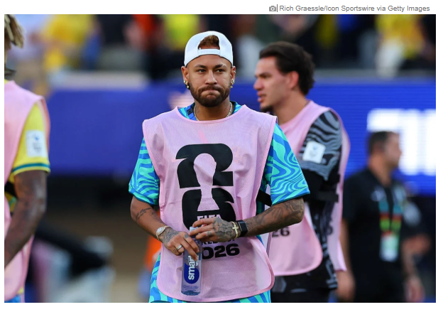 Neymar não se recupera e fica fora de mais um jogo da Copa do Mundo