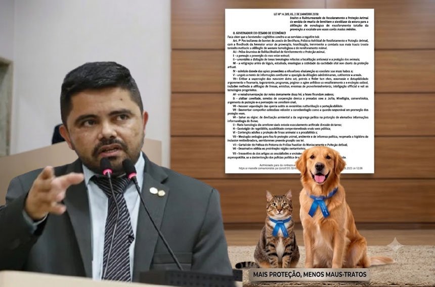 Lei do deputado Jesuino Boabaid é sancionada e visa combater maus tratos aos animais