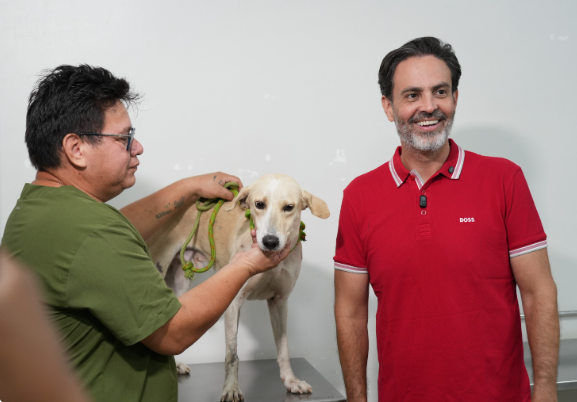 Cão que esperou tutor na porta de hospital é resgatado 