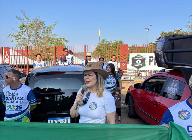 Candidata Ada Dantas realiza protesto contra alto valor da energia elétrica e defende bandeira verde durante todo o ano em Rondônia