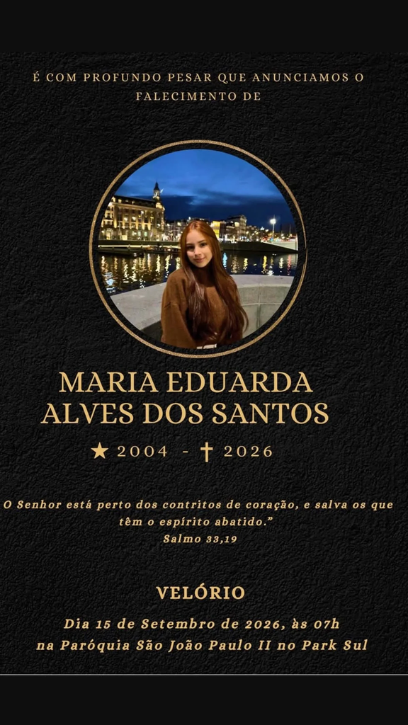 Tiktoker Duda Alves morre aos 22 anos e causa comoção nas redes 4 Tiktoker Duda Alves morre aos 22 anos e causa comoção nas redes