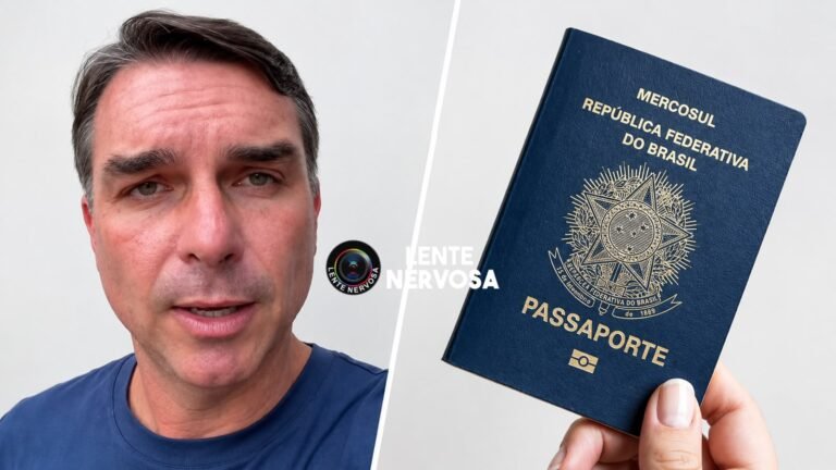 Flávio é abordado pela Polícia Federal após visitar o pai e intimado a entregar os passaportes – VÍDEO