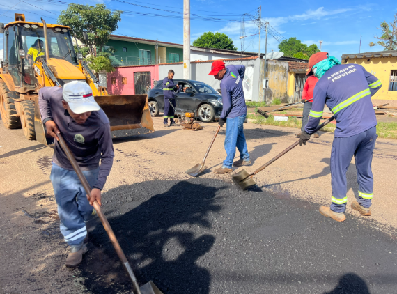 Operação tapa-buracos avança por seis ruas da Zona Sul de Porto Velho 2 Operação tapa-buracos avança por seis ruas da Zona Sul de Porto Velho
